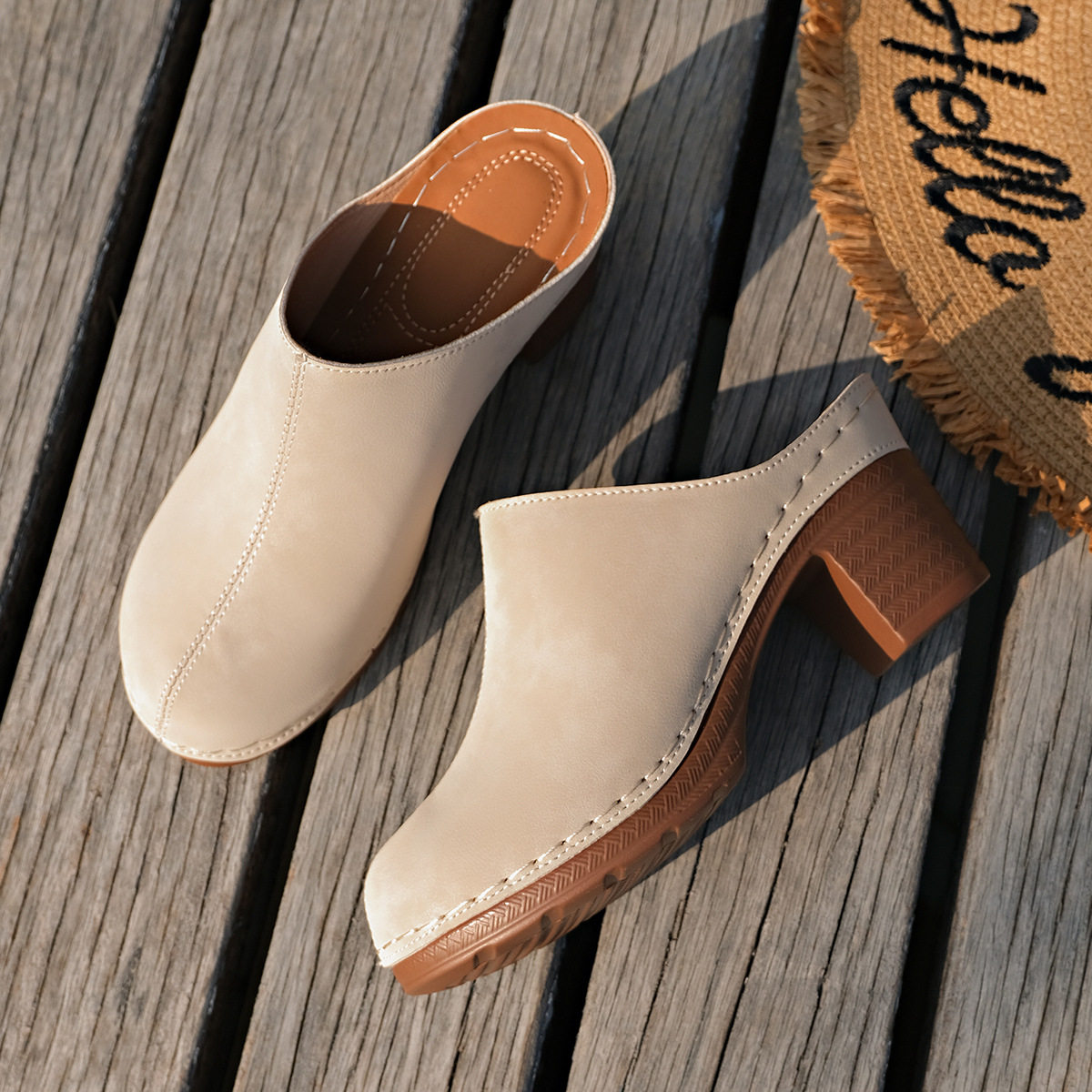Street Fashion Events - Sandalias Acolchadas para Mujer, Elegantes Mules