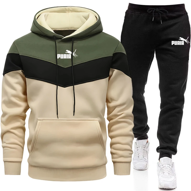 Street Fashion Hoodie - Conjunto para Hombre/Sudadera con Capucha/Pantalones 2026