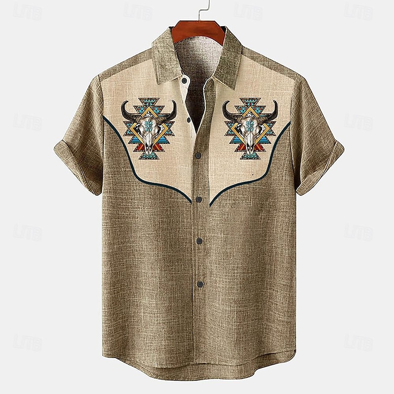 Parade Fashion Street - Camisa De lino Para Hombre, Camisa