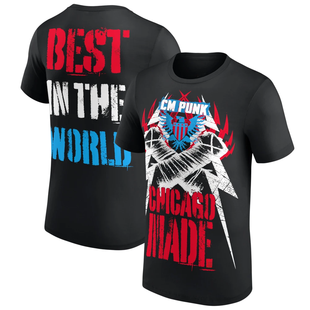Street Fashion Chicago - Camiseta CM Punk Chicago para Hombre,
