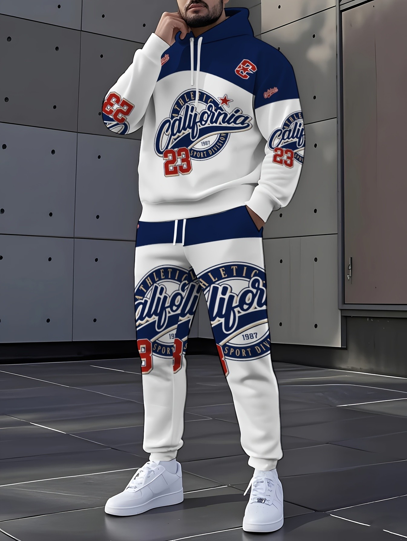 Street Fashion Hoodie - Conjunto de Sudadera con Capucha y
