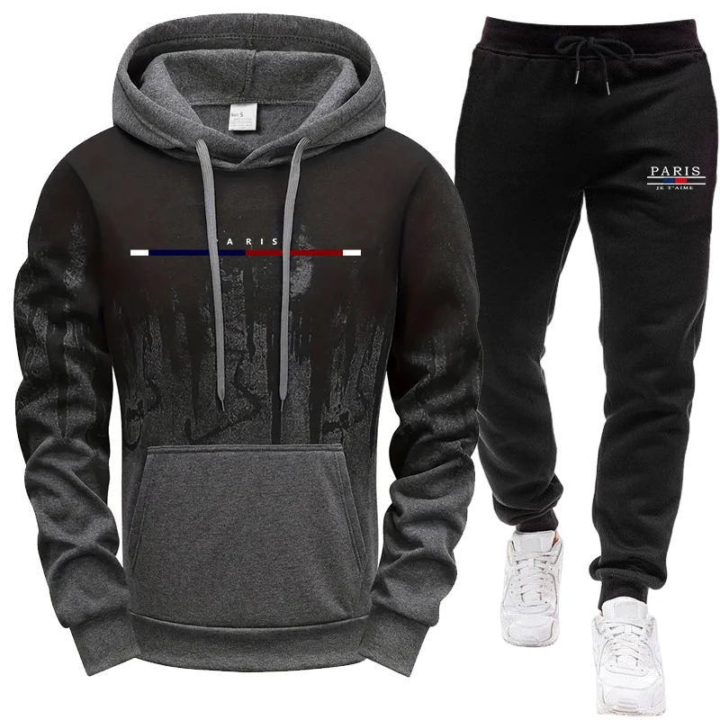 Street Fashion Hoodie - Conjunto Deportivo para Hombre, Sudadera con