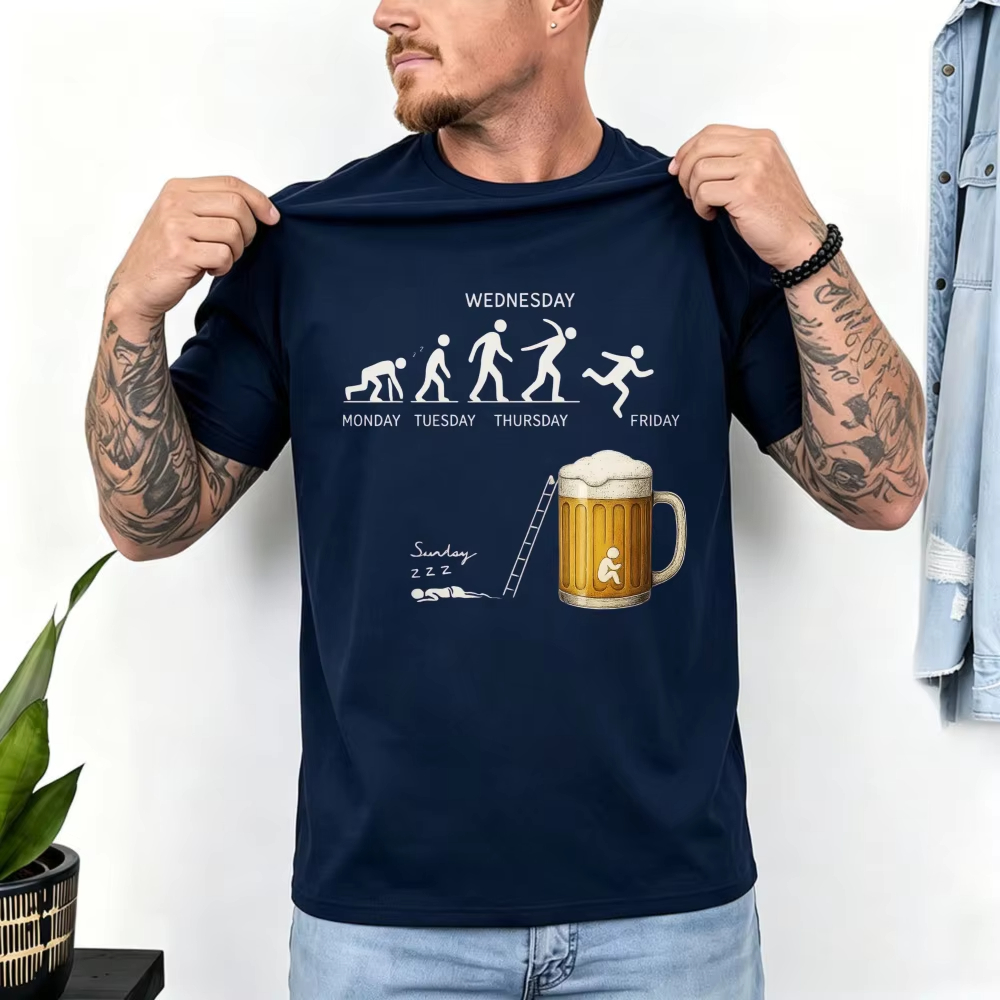 Street Fashion Week - Camiseta de Algodón para Hombre con