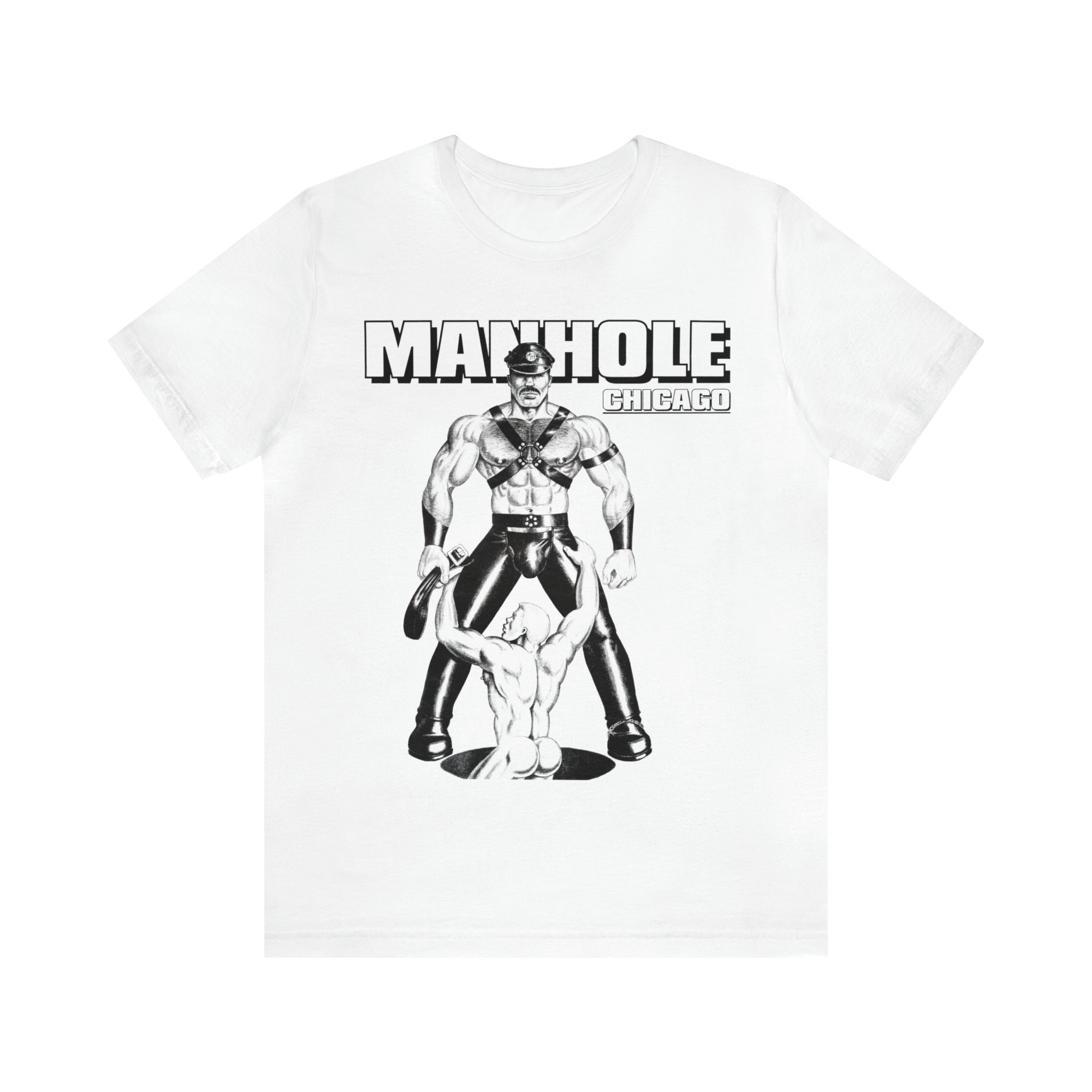 Street Fashion Chicago - Manhole Chicago Leather Bar camiseta de