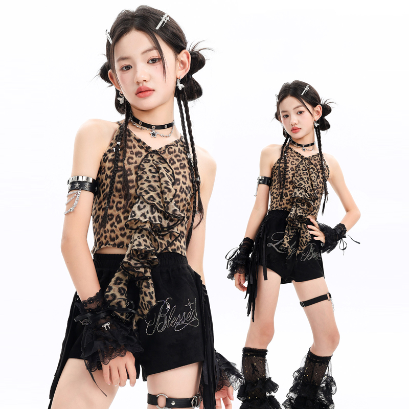Street Fashion Outfit Girl - Trajes de Baile Jazz para Niñas,