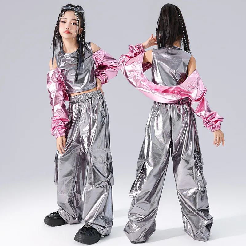 Street Fashion Outfit Girl - Trajes de Danza Jazz para Niñas,