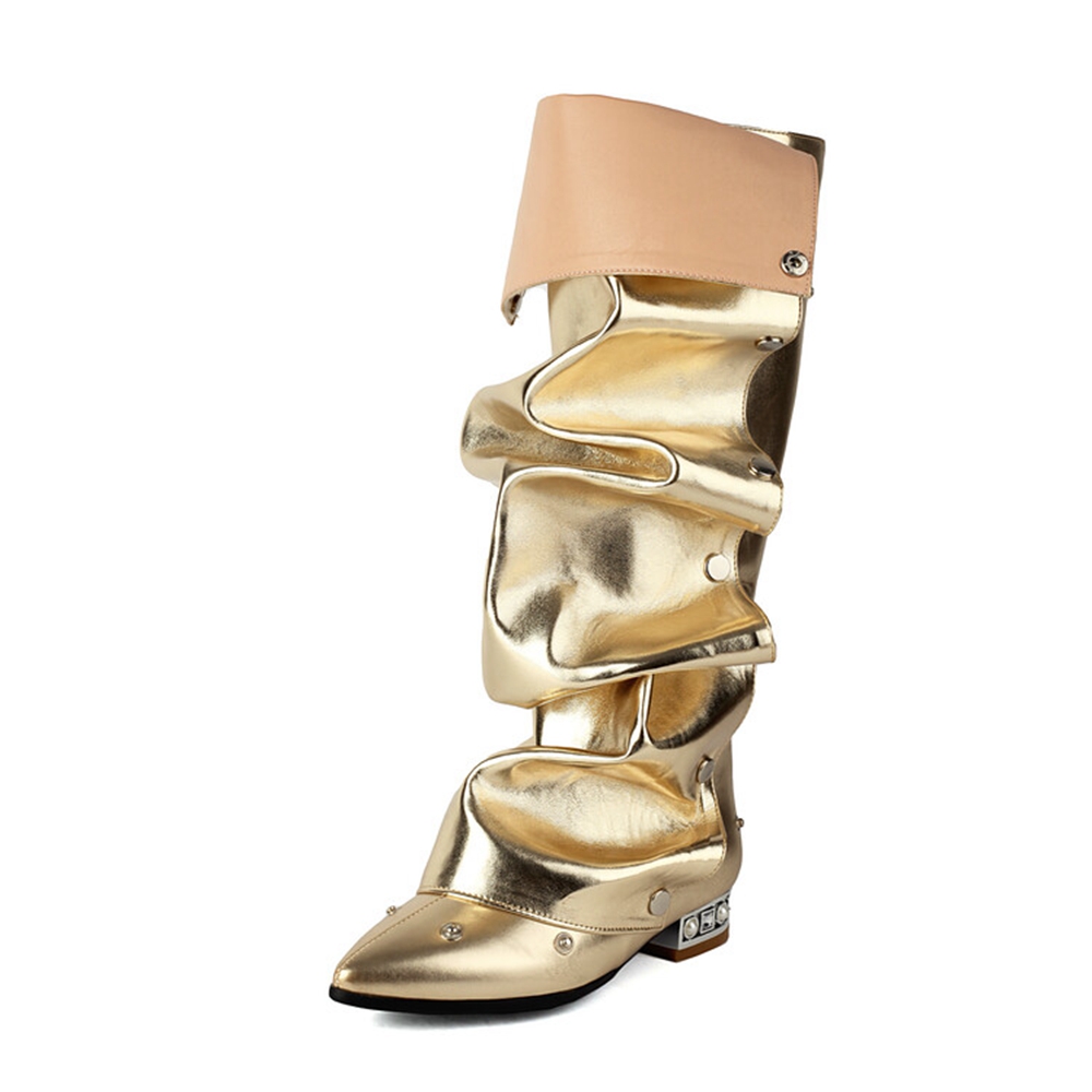 Street Fashion Plus Size - Botas Altas hasta la Rodilla para