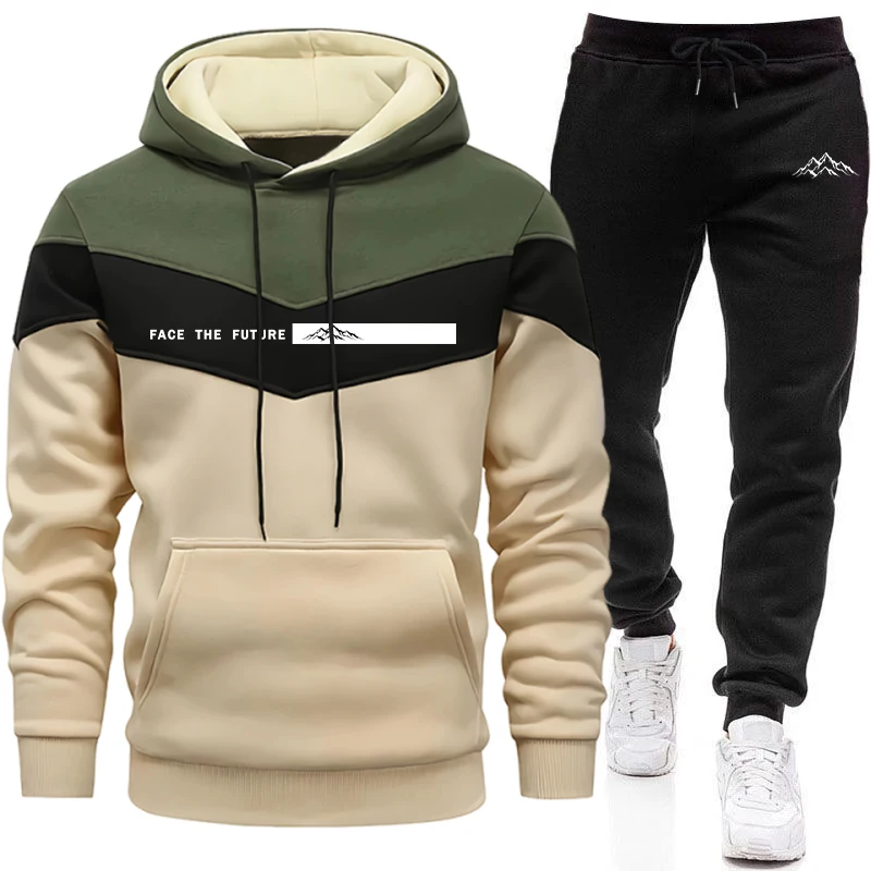 Street Fashion Hoodie - Conjunto Deportivo para Hombre, Sudadera con