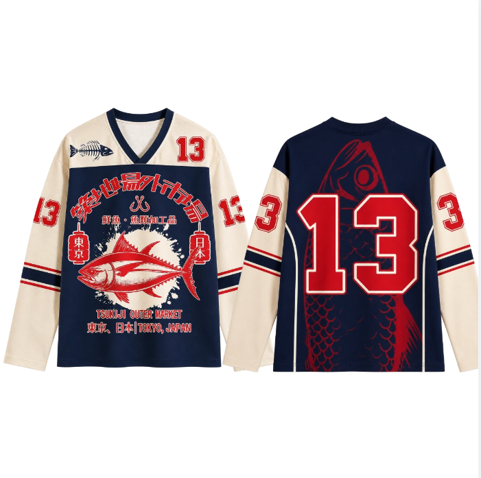 Street Fashion Mood - Camiseta de manga larga con estampado