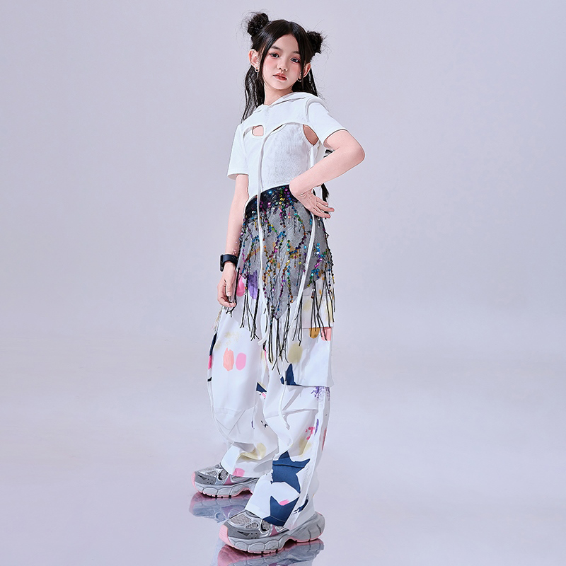 Ropa de baile de Hip Hop blanc - Street Fashion Outfit Girl reseña y precio