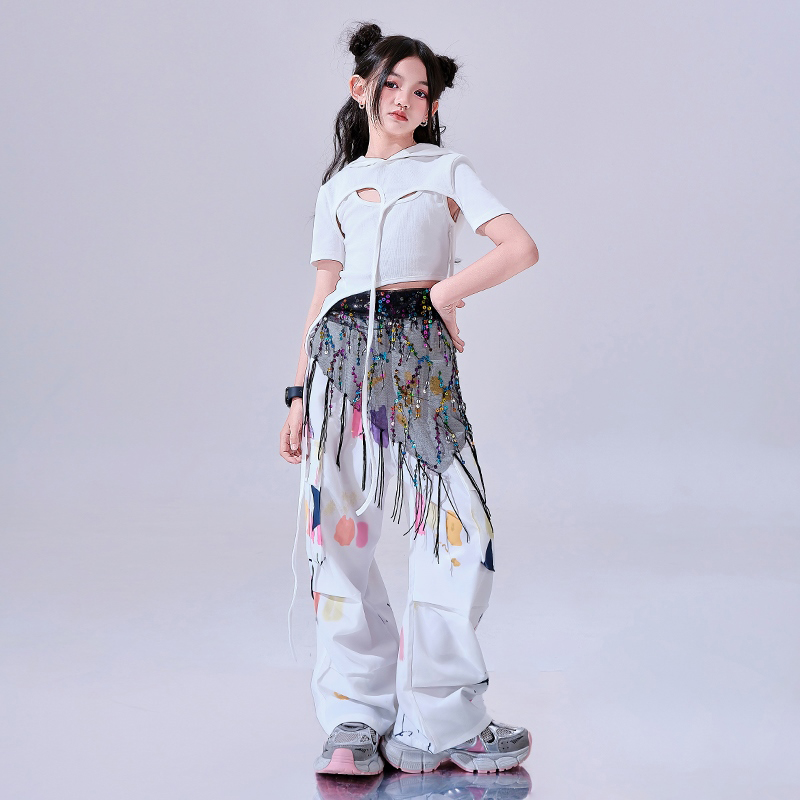 Ropa de baile de Hip Hop blanc - Street Fashion Outfit Girl reseña y precio