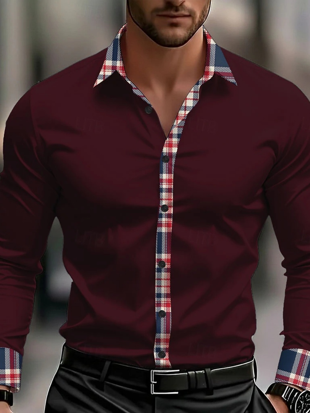 Camisa informal de manga larga - Street Fashion Events reseña y precio
