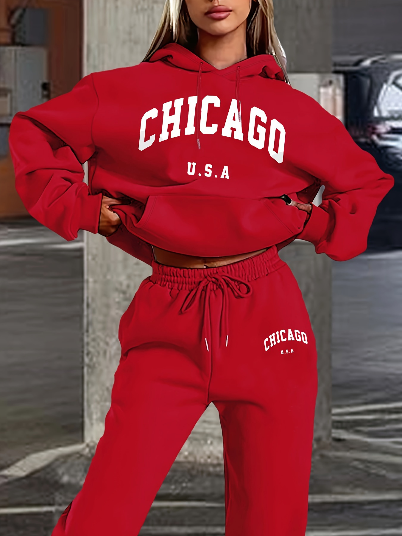 Sudadera con capucha y pantalo - Street Fashion Chicago reseña y precio