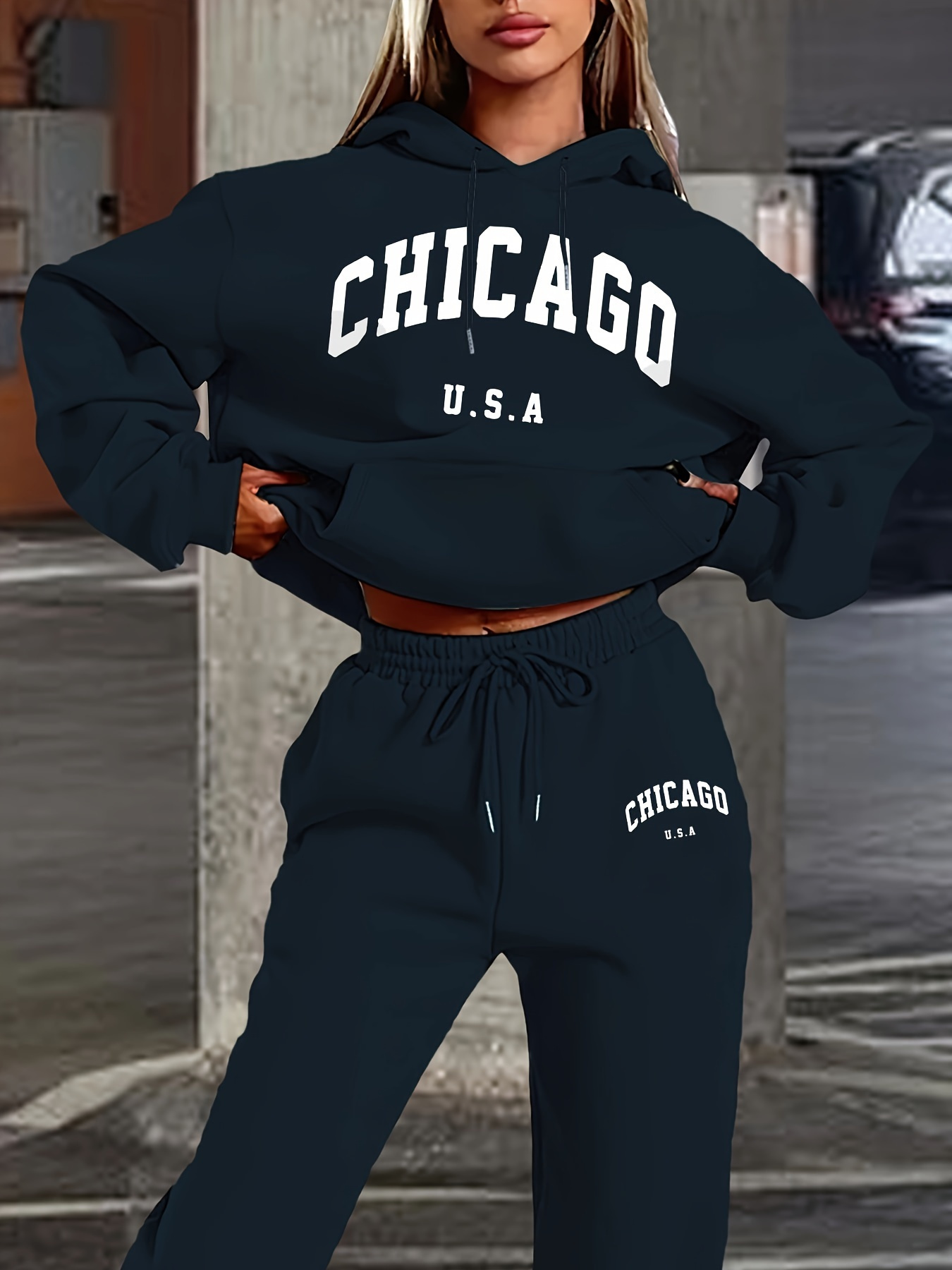 Sudadera con capucha y pantalo - Street Fashion Chicago reseña y precio