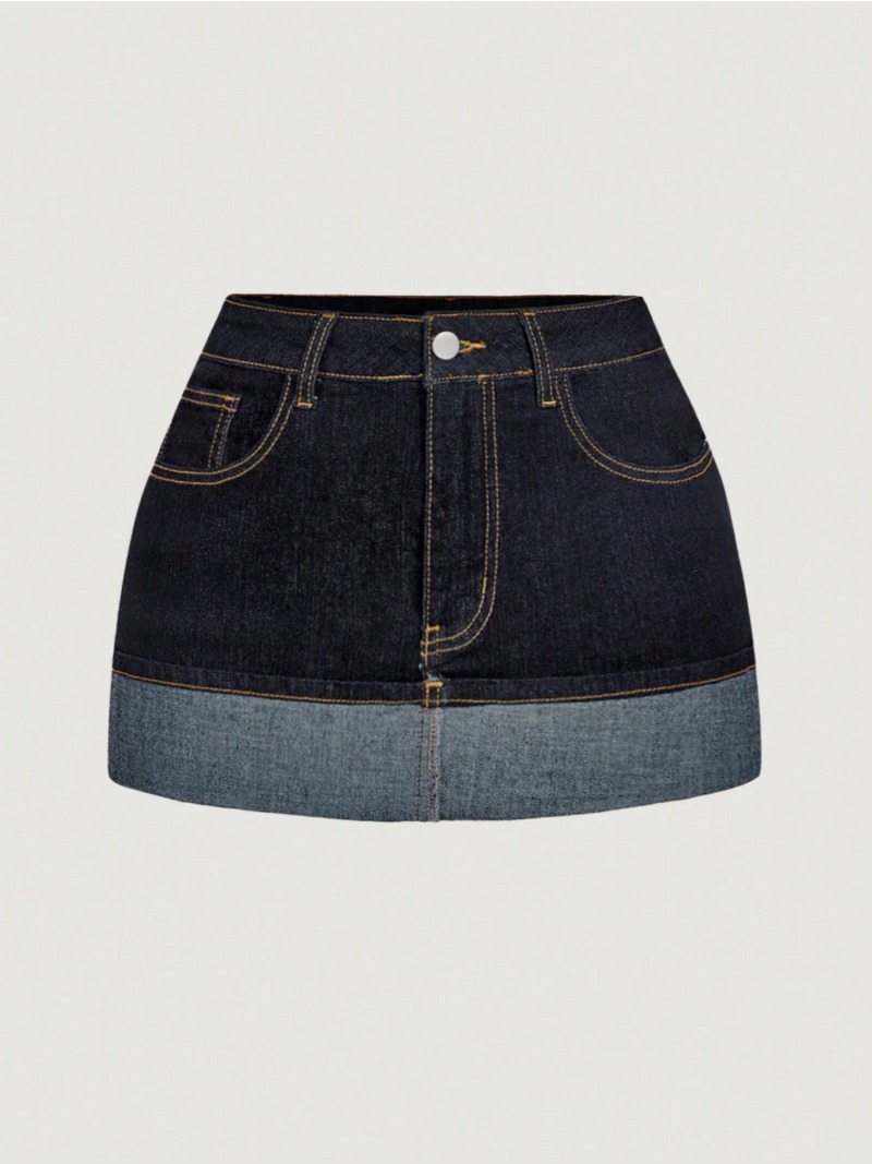 Minifalda vaquera bicolor 2026 - Street Fashion News reseña y precio