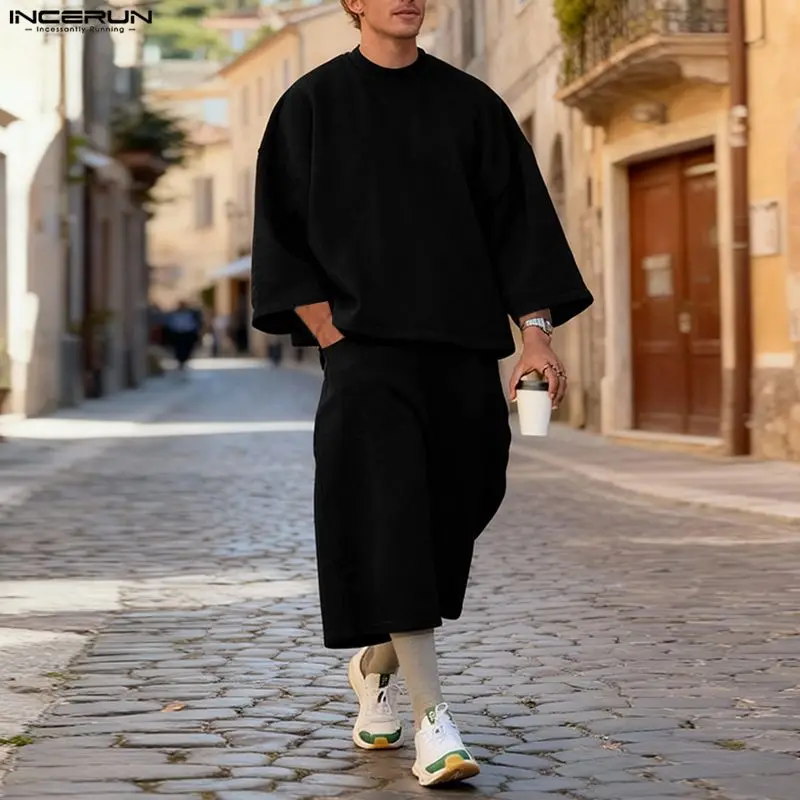 Conjuntos INCERUN para hombre, - Street Fashion Hoodie reseña y precio