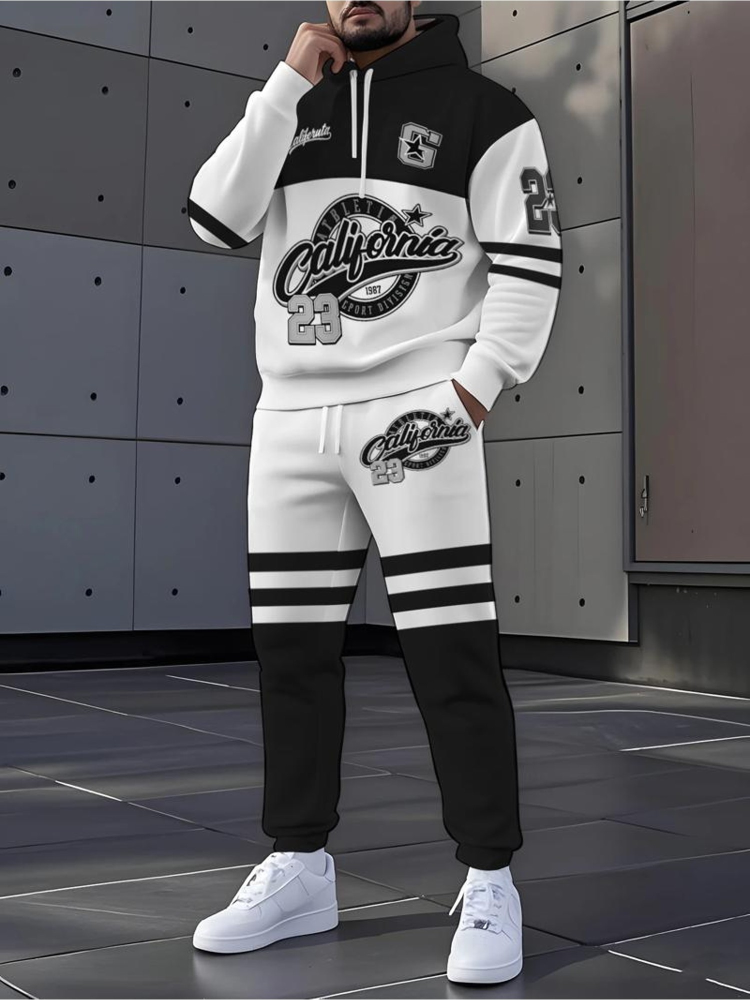 Conjunto de Sudadera con Capuc - Street Fashion Hoodie reseña y precio