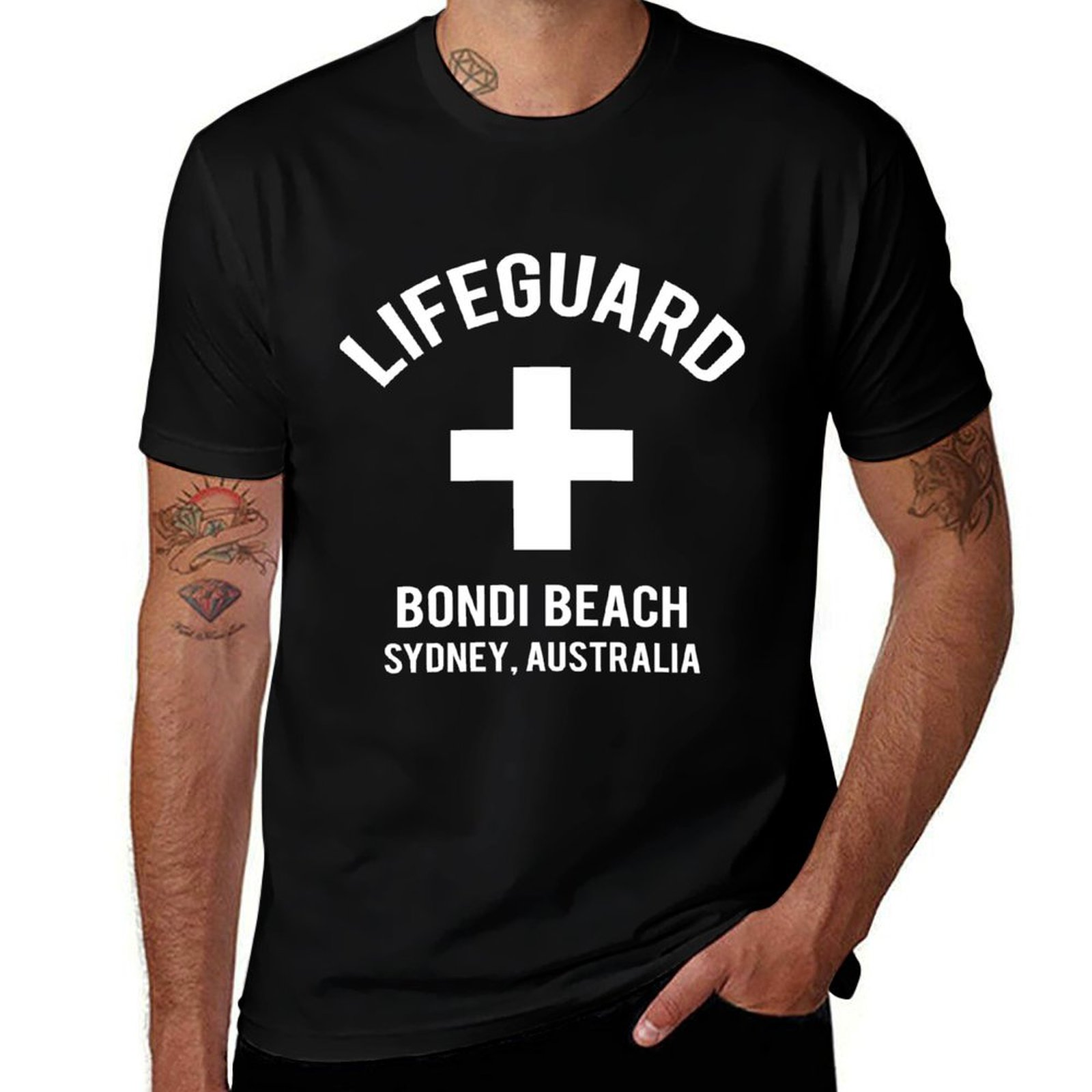 Camiseta Lifeguard Bondi Beach - Street Fashion Australia reseña y precio