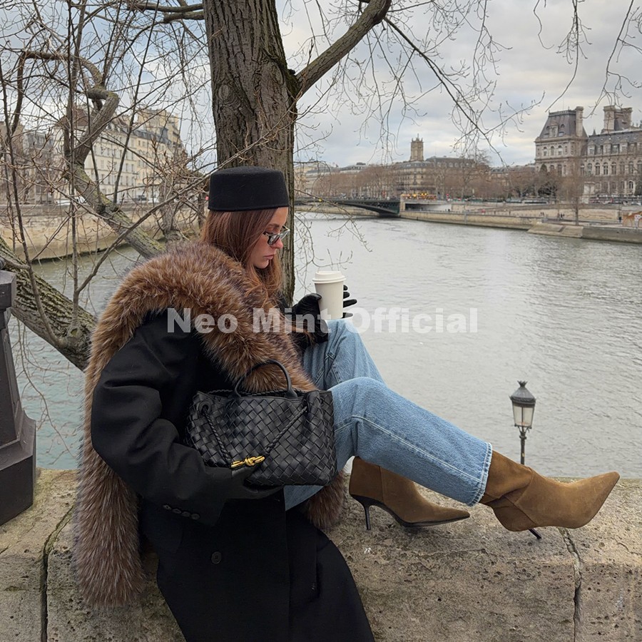 Bufanda larga y ancha de piel  - Street Fashion Girl reseña y precio