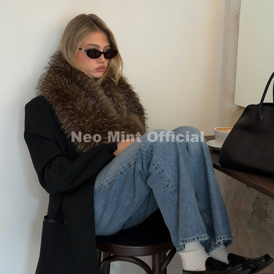 Bufanda larga y ancha de piel  - Street Fashion Girl reseña y precio