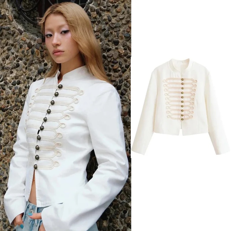 Chaqueta Minimalista Blanca co - Street Fashion Events reseña y precio