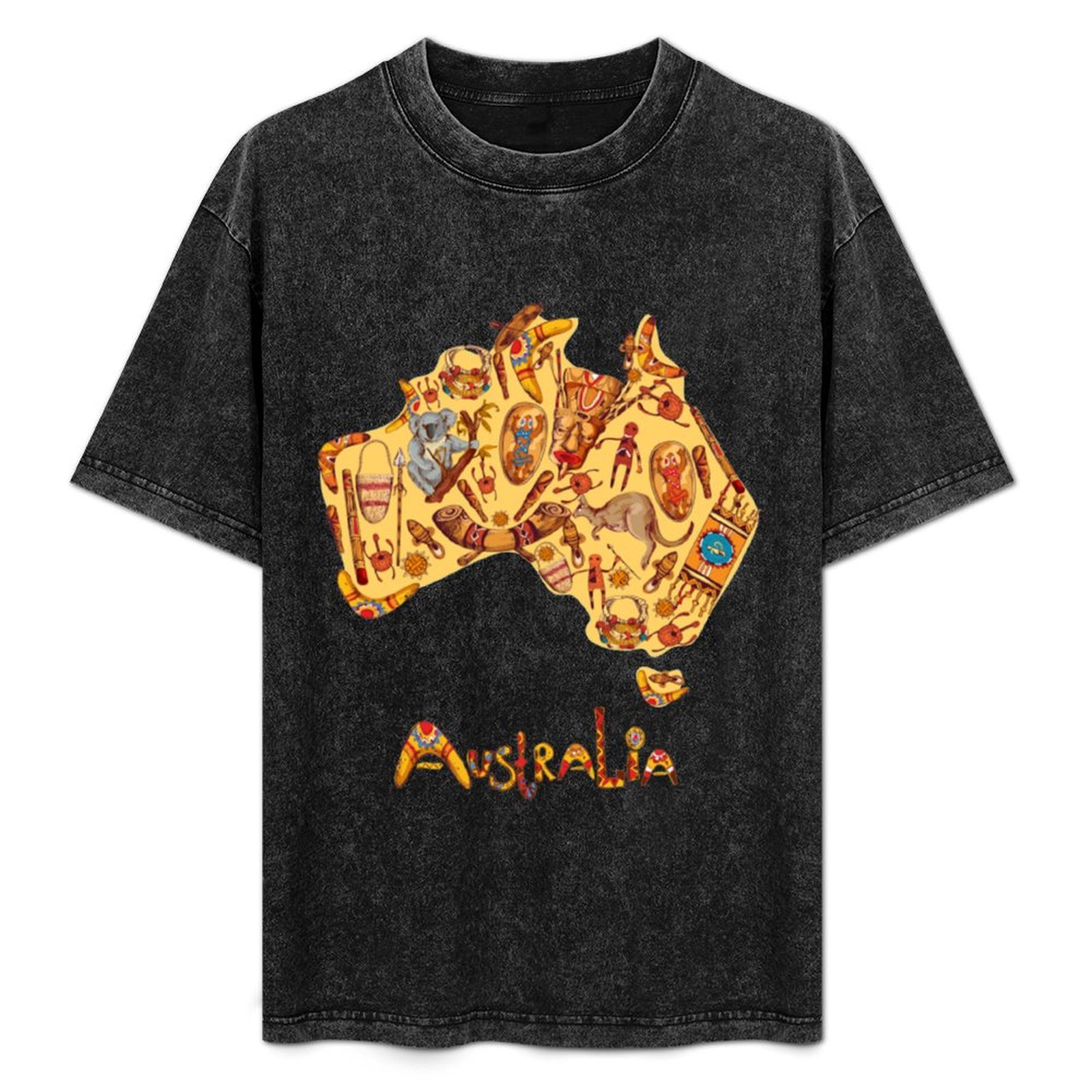Camiseta con bandera aborigen  - Street Fashion Australia reseña y precio