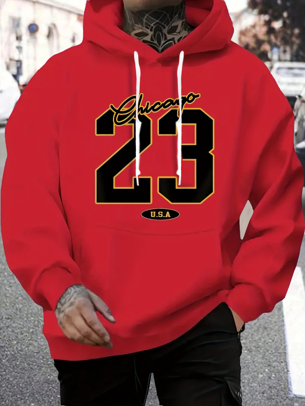 Sudadera con capucha para homb - Street Fashion Chicago reseña y precio
