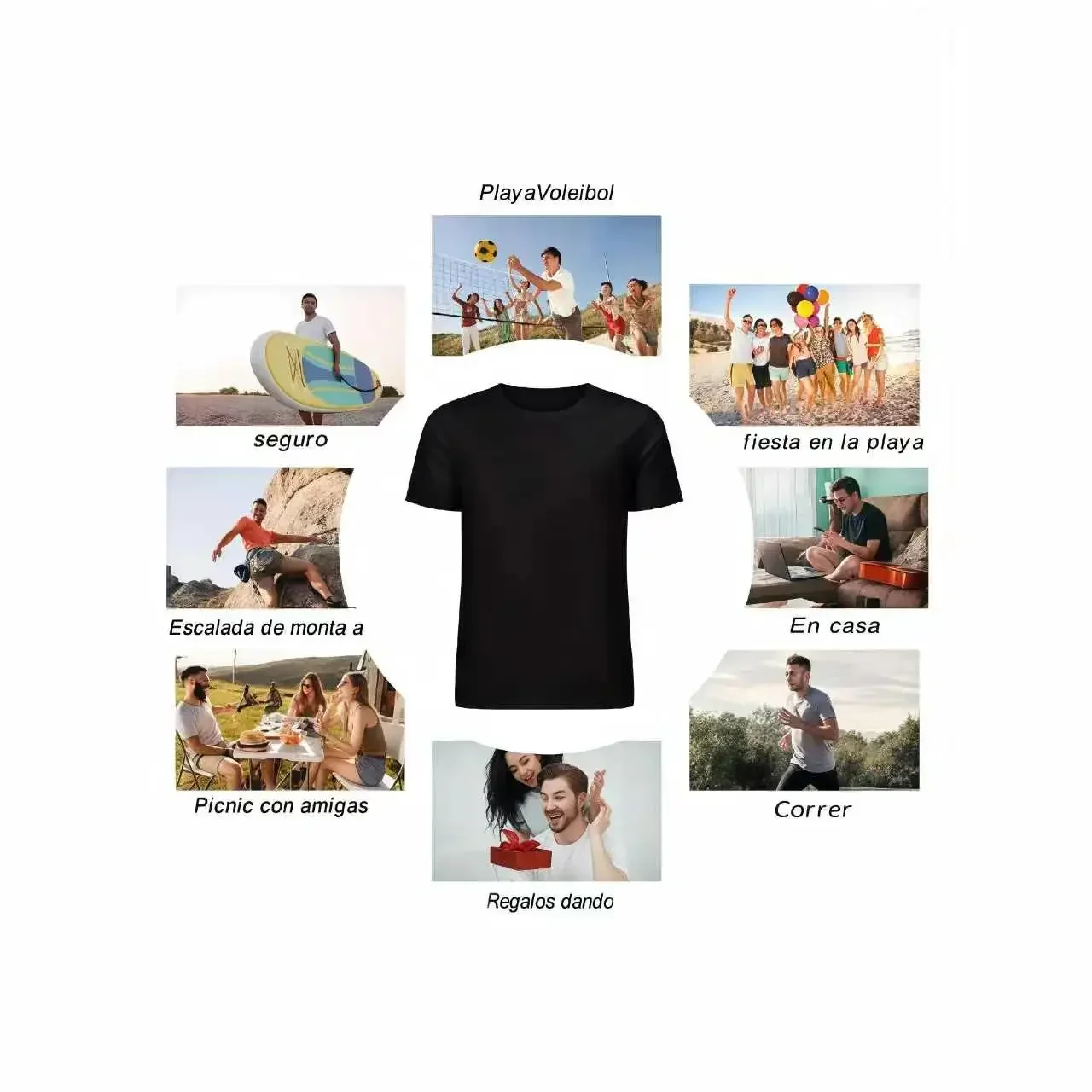 Camiseta de algodón con estamp - Italy Fashion Street reseña y precio