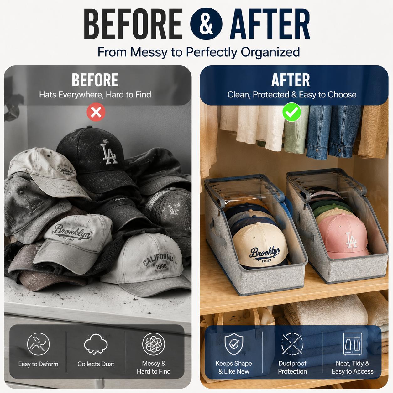 Bolsa Organizadora de Gorras d - Baseball Cap Fitted reseña y precio