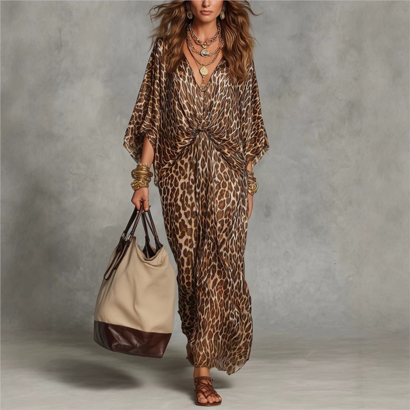 Vestido de Moda con Estampado  - Italy Fashion Street reseña y precio