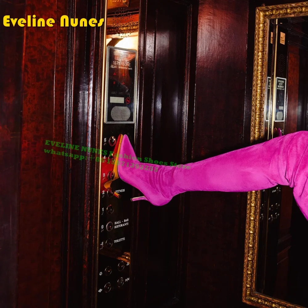 Botas de franela magenta sin c - Street Fashion Plus Size reseña y precio