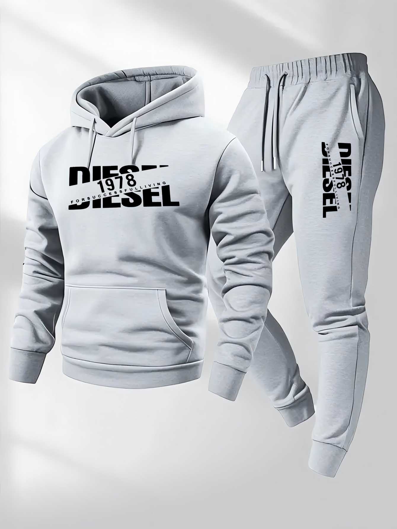 Conjunto de chándal con estamp - Street Fashion Hoodie reseña y precio